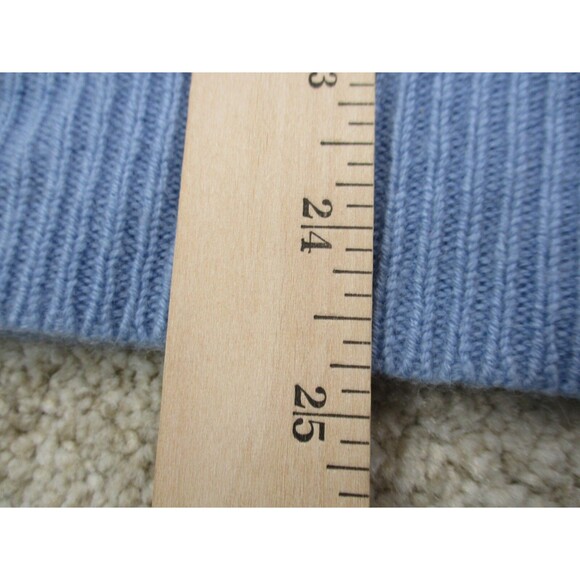 Ralph Lauren Polo Sweater Adult Large L Blue Cashmere V Neck Casual Preppy Mens - Picture 9 of 11